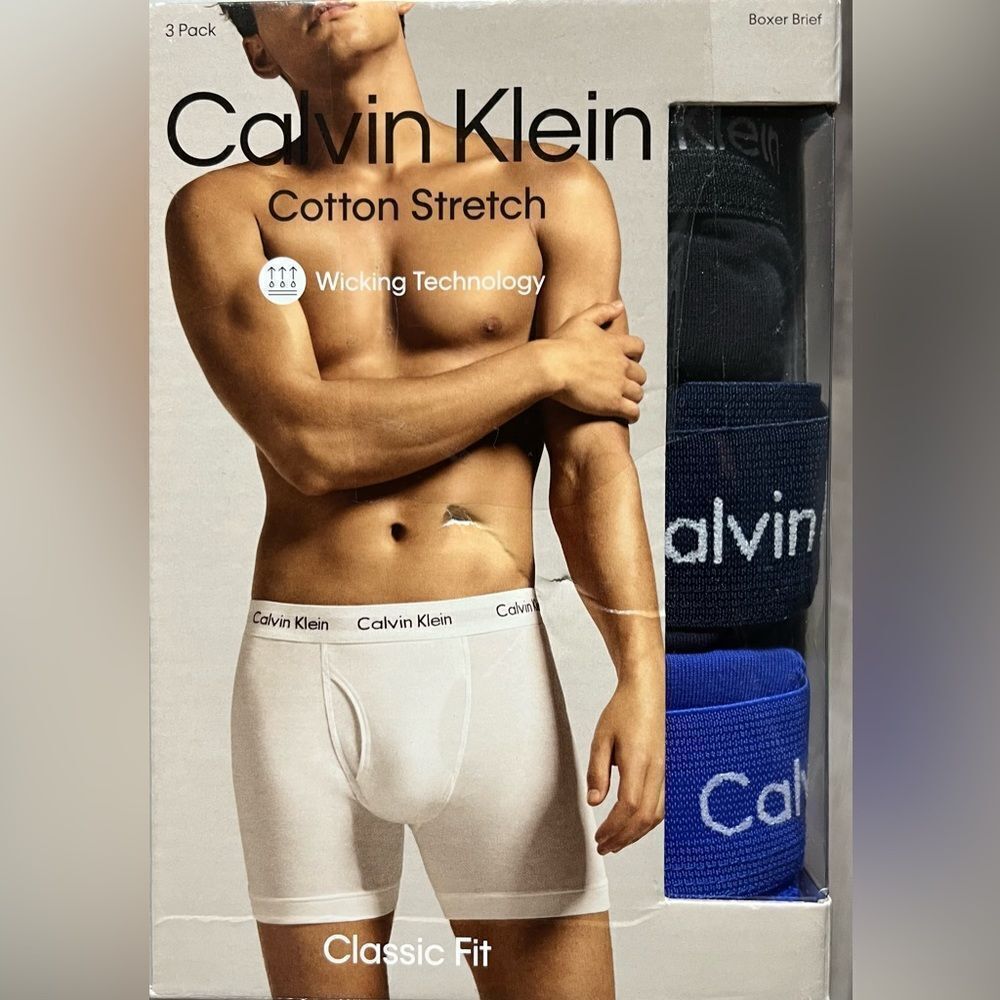Calvin Klein Cotton Stretch Classic Fit 3 pack Boxer Briefs